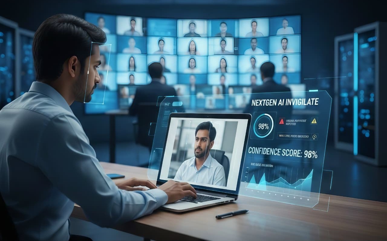 AI proctoring illustration