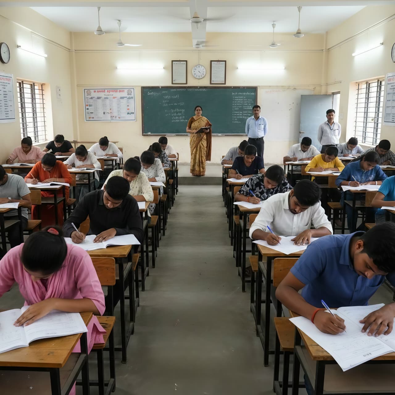 Paper-based examination hall